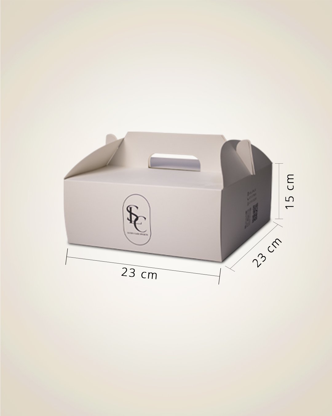 Box cake with lock handle