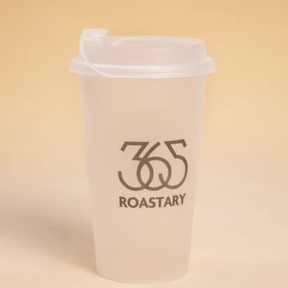 frosted plastic cups